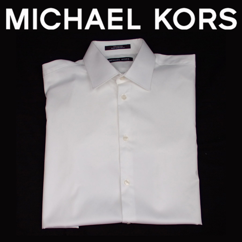 Michael Kors White Dress Shirt, Button Up 18